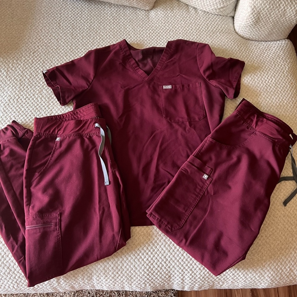 Burgundy Fig Scrubs